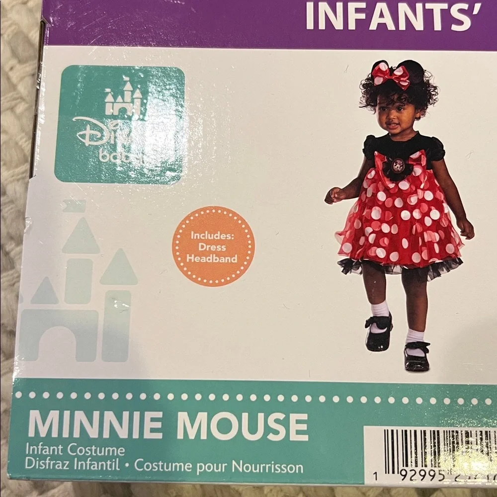 Disney Baby Minnie Mouse Infant Costume- size 6-12 months - Picture 3 of 5